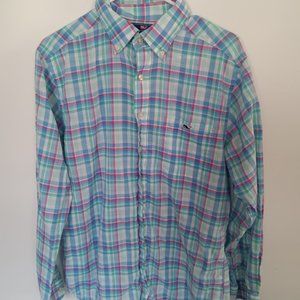 Mens  Button Down Shirt Vineyard Vines Slim Fit Tucker Shirt Medium